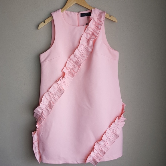 Few Moda Frill-Trimmed Mini Dress - Picture 3 of 7